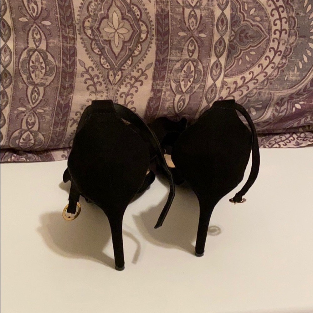 Black Strap Heels - Picture 4 of 4